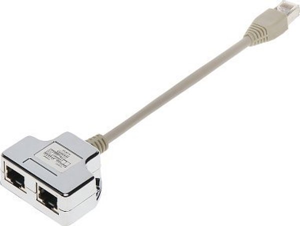 Digitus Αντάπτορας Δικτύου AD-UTP 2x RJ45 σε 1x RJ45 (Splitter)