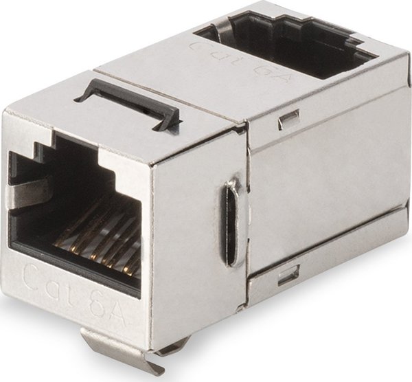 Digitus DIGITUS CAT 6A Modular Συζευκτήρας θωρακισμένος 90° Γωνία RJ45-RJ45