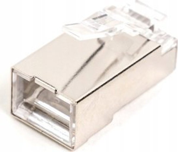 Digitus RJ45 (8P8C) βύσμα διέλευσης, κατηγορία 5e, θωρακισμένο, AWG 26-24, συσκευασία 100 τεμαχίων