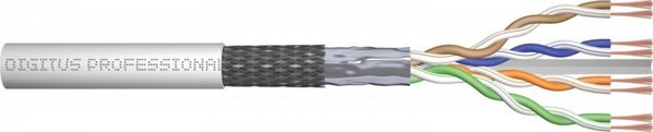 Digitus Καλώδιο Δικτύου Cat 6 SF-UTP 305m, Χάλκινο, Γκρι, για PoE+ & Εγκαταστάσεις Δικτύου
