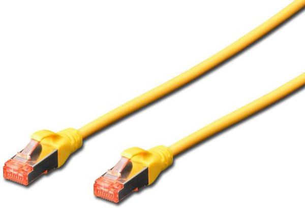 Καλώδιο crossover S/FTP κατηγορίας 6, 0.25m, κίτρινο (DK-1644-0025/Y) Digitus