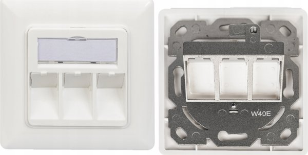 Digitus ZUB Digitus κενή υποδοχή για keystone modules λευκό