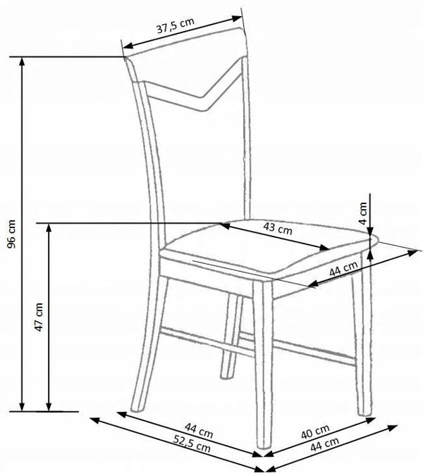 ΚΑΡΕΚΛΑ ΤΡΑΠΕΖΑΡΙΑΣ CITRONE ΓΚΡΙ 44X43X96
