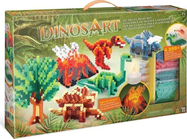 DINOSART DINOSART 3D δημιουργικό σετ Melty Bead, 15153