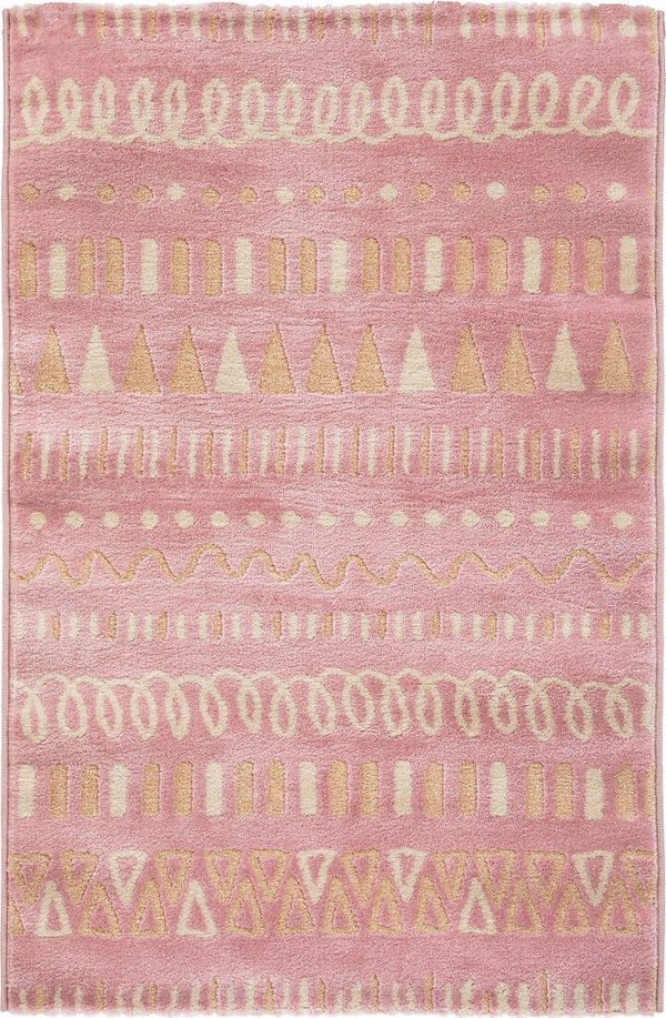 Χαλί παιδικό GIRLY, μοτίβα, 100 x 150 cm