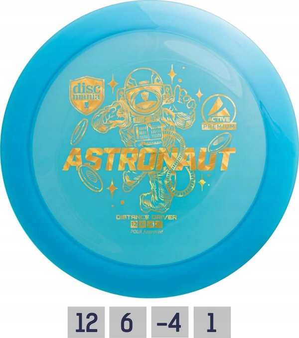 Discmania Μπλε Δίσκος Δισκογκόλφ Distance Driver ASTRONAUT Active Premium Μπλε