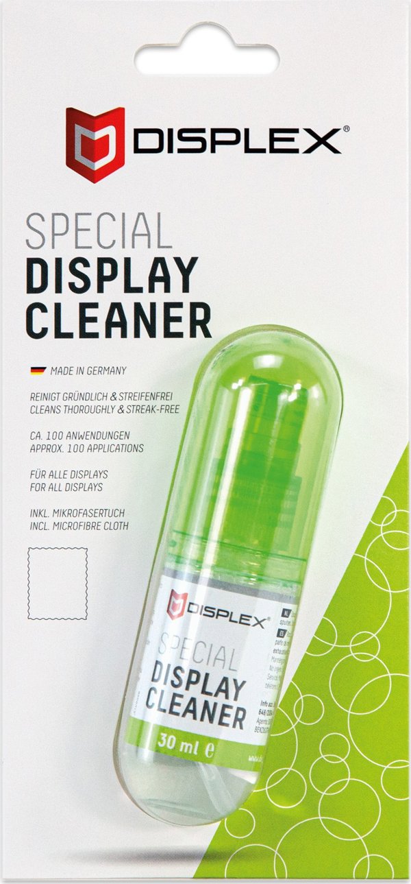 Displex Καθαριστικό Οθόνης Smartphone, Tablet & Laptop, Σπρέι 30ml με Πανί Μικροϊνών