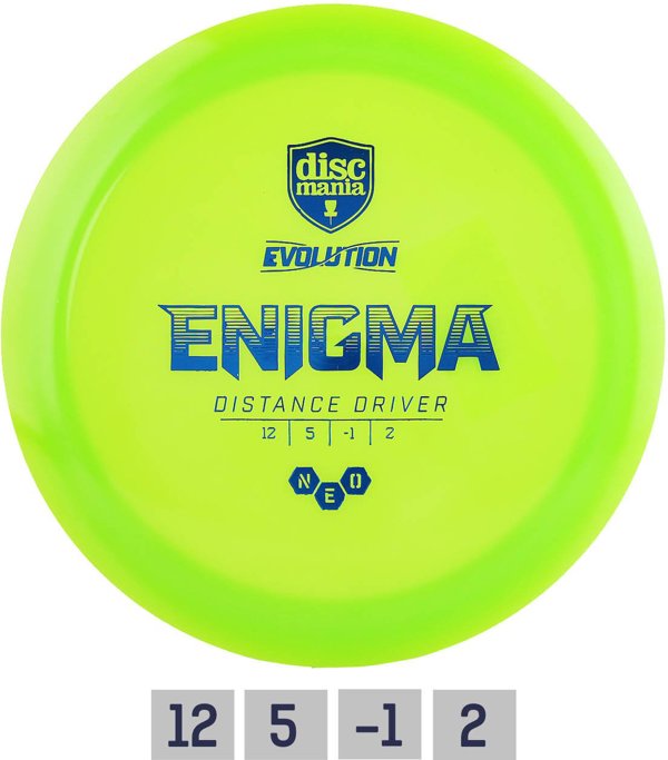 Discgolf DISCMANIA Distance Driver NEO ENIGMA Evolution Green 12/5/-1/2