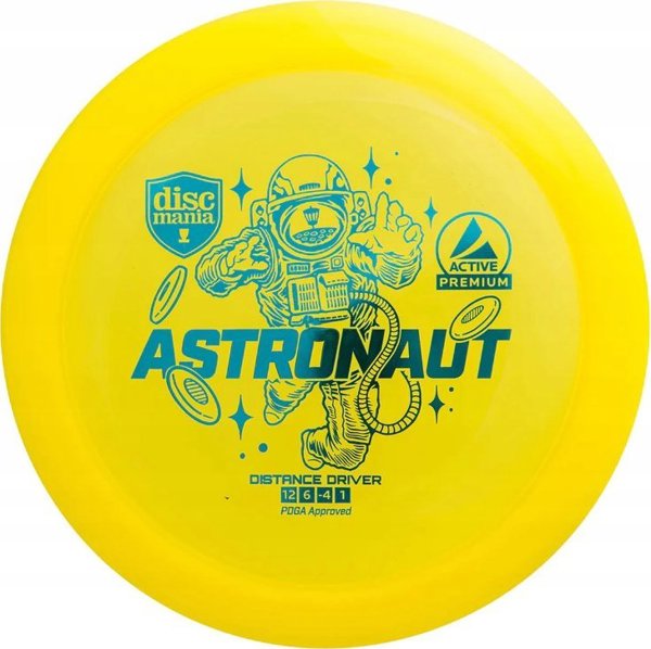 Discmania Discgolf DISCMANIA Distance Driver ASTRONAUT Active Premium Κίτρινο 12/6/-4/1