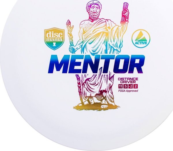 Discmania Discgolf DISCMANIA Distance Driver MENTOR Active White 11/5/-2/2