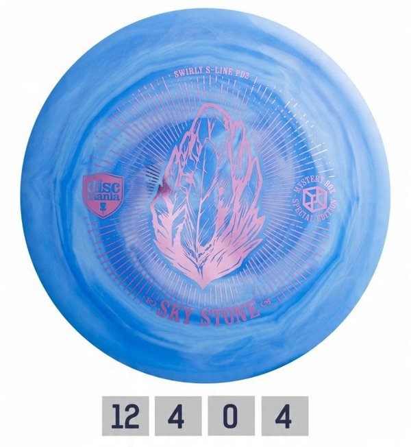 Δίσκος δισκογκόλφ Distance Driver S-LINE SWIRLY PD2 Sky Stone Blue/White