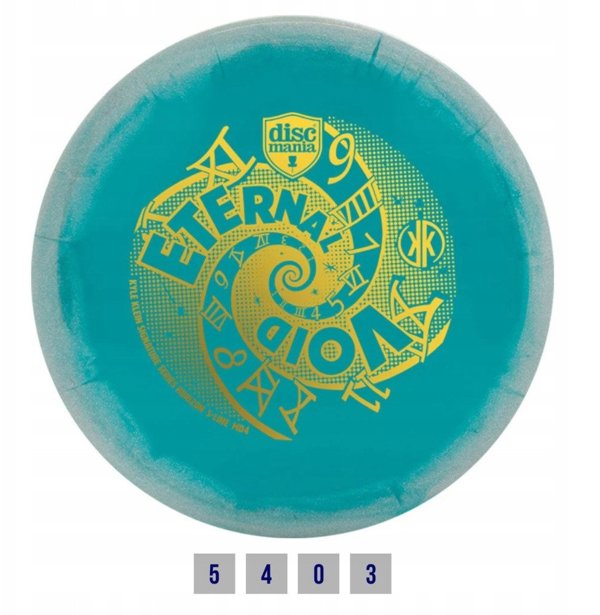 Δίσκος discgolf DISCMANIA Midrange Driver S-LINE MD4 ETERNAL VOID Teal/Silver 5/4/0/3