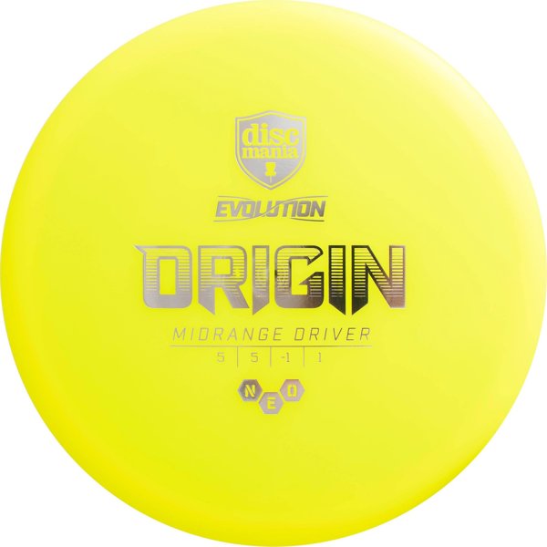 Δίσκος Discmania Disc Golf Midrange Driver NEO ORIGIN Evolution Κίτρινο