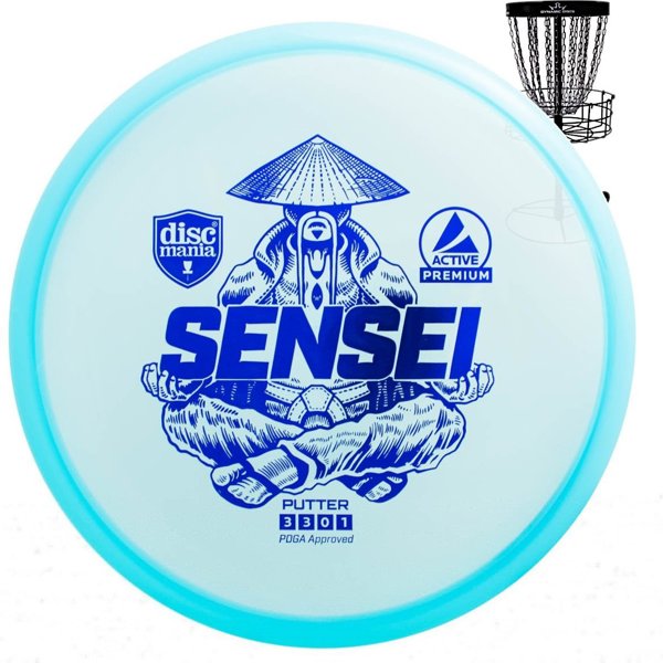 Discmania Μπλε δίσκος δισκογκόλφ Putter SENSEI Active Premium Μπλε