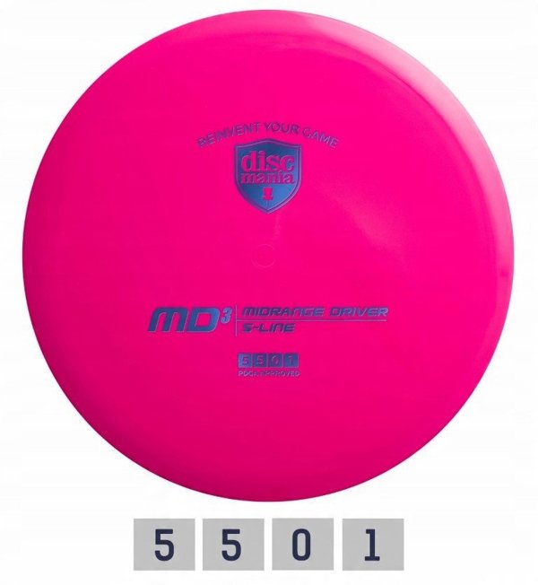Discgolf DISCMANIA Midrange Driver S-LINE MD3 pink 5/5/0/1