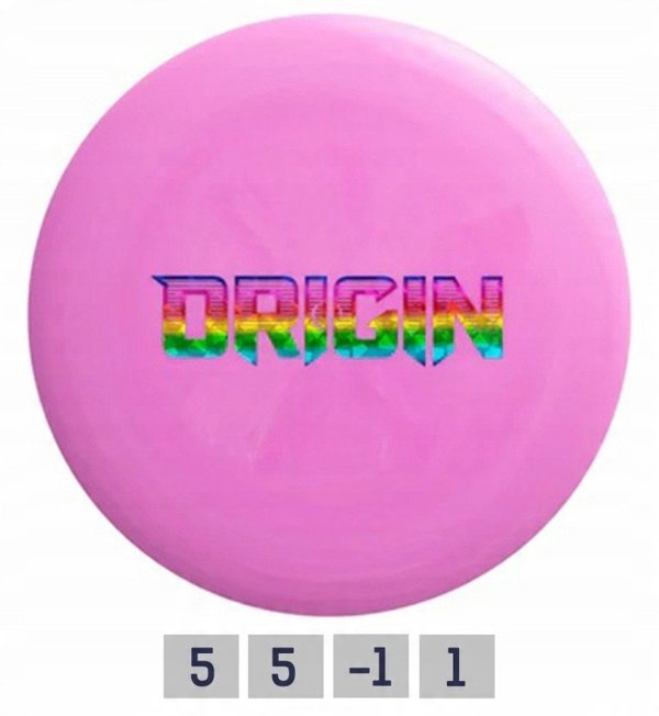 Discgolf DISCMANIA Midrange Driver NEO ORIGIN Origin Barstamp Purple 5/5/-1/1