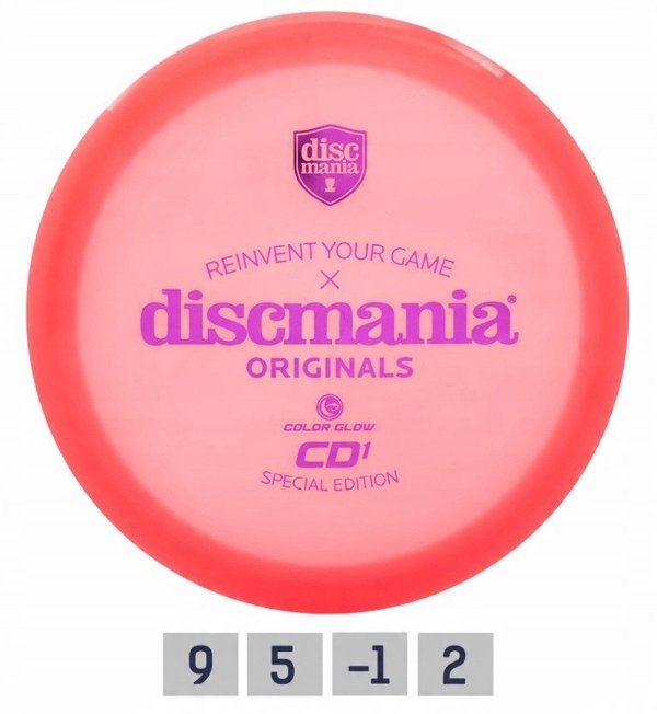 Discgolf DISCMANIA Distance Driver CD1 COLOR GLOW Red 9/5/-1/2