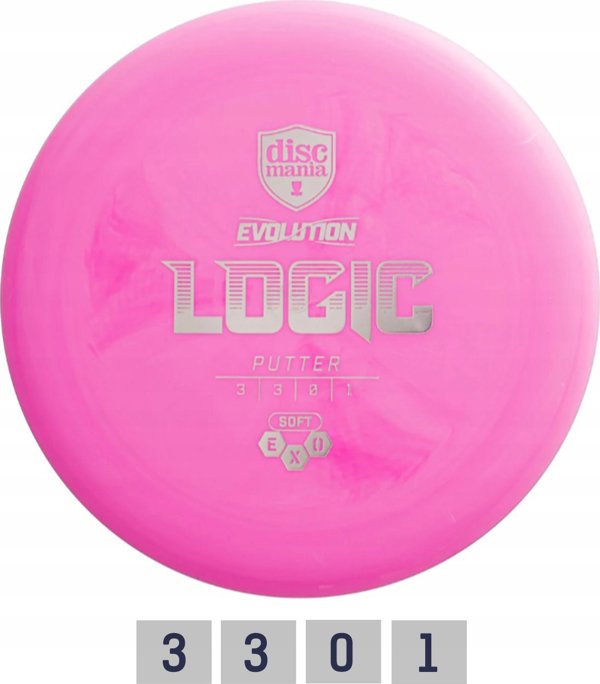 Discmania Ροζ Δίσκος Δισκογκόλφ Πάτερ SOFT EXO LOGIC Evolution Ροζ
