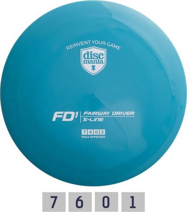 Δίσκος δισκογκόλφ Discmania Fairway Driver S-Line FD1 Blue
