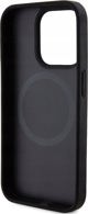 DKNY DKNY DKHMP15XPSOSPK iPhone 15 Pro Max 6.7" μαύρη σκληρή θήκη Δερμάτινο Τυπωμένο Σχέδιο Μεταλλικό Λογότυπο MagSafe