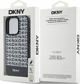 DKNY DKNY DKHMP15XPSOSPK iPhone 15 Pro Max 6.7" μαύρη σκληρή θήκη Δερμάτινο Τυπωμένο Σχέδιο Μεταλλικό Λογότυπο MagSafe