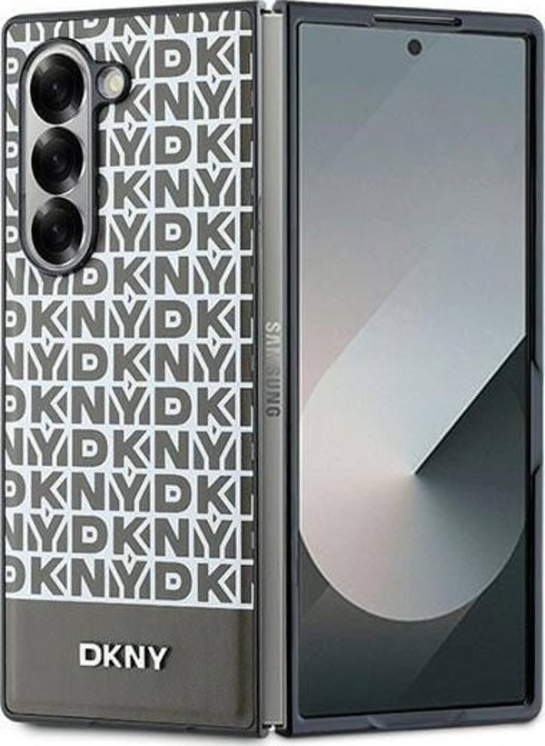 DKNY DKHMZFD6PSOSPW Z Fold6 F956 καφέ/μπράουν, Λωρίδα Επαναλαμβανόμενο Μοτίβο