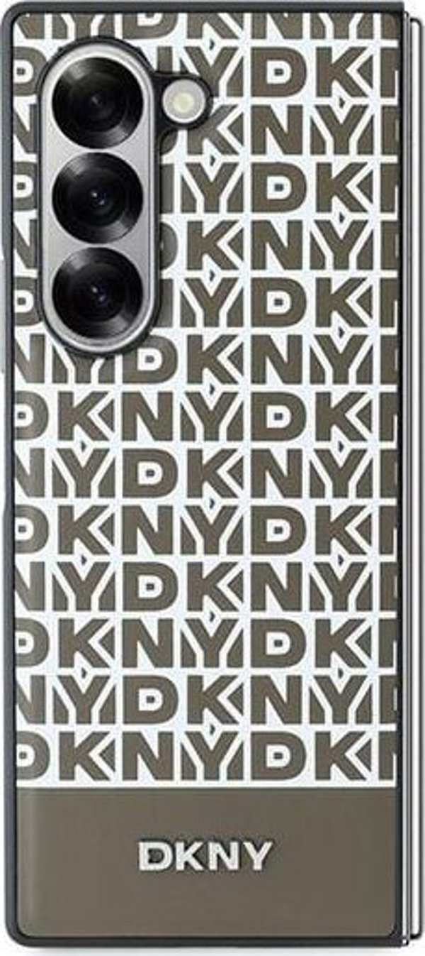 DKNY DKHMZFD6PSOSPW Z Fold6 F956 καφέ/μπράουν, Λωρίδα Επαναλαμβανόμενο Μοτίβο