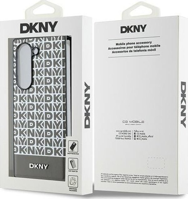 DKNY DKHMZFD6PSOSPW Z Fold6 F956 καφέ/μπράουν, Λωρίδα Επαναλαμβανόμενο Μοτίβο