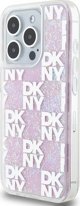 Θήκη DKNY για iPhone 15 Pro 6,1" DKHCP15LLCPEPP λευκή HC υγρές γκλίτερ με καρό σχέδιο 3666339271190