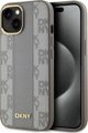 DKNY DKNY DKHMP15MPCPVSLE iPhone 15 Plus 6.7" σκληρή θήκη μπεζ/Beige με δερμάτινο καρό μοτίβο και MagSafe