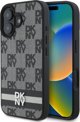 DKNY DKNY DKHCP16SPCPTSSK iPhone 16 6.1" 6.1" μαύρη σκληρή θήκη με καρό μοτίβο και τυπωμένες ρίγες