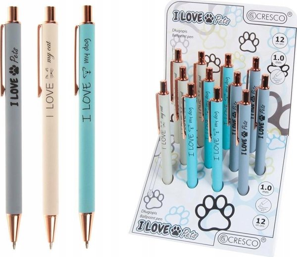 Dlugopis I Love Pets (12szt)
