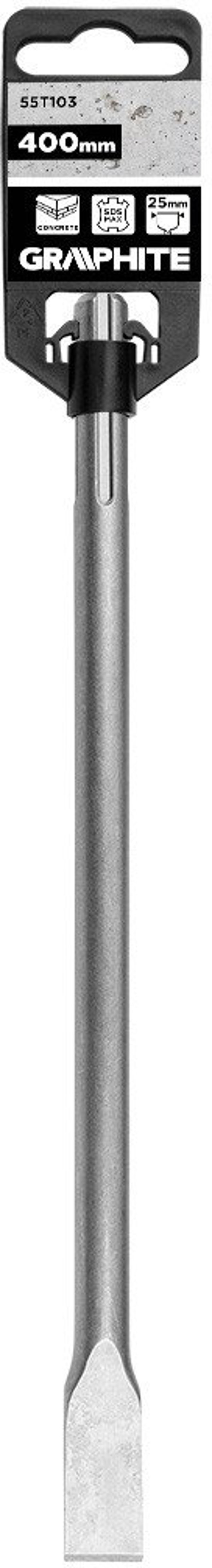 Graphite Επίπεδο Καλέμι SDS Max 25 x 18 x 400 mm