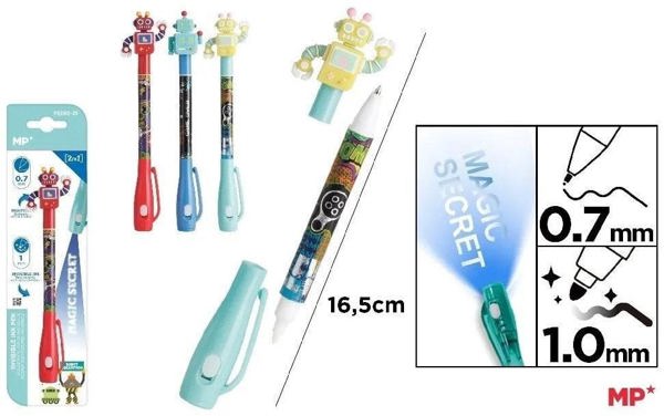 Στυλό κατασκόπου UV 0.7/1.0mm Roboty MIX