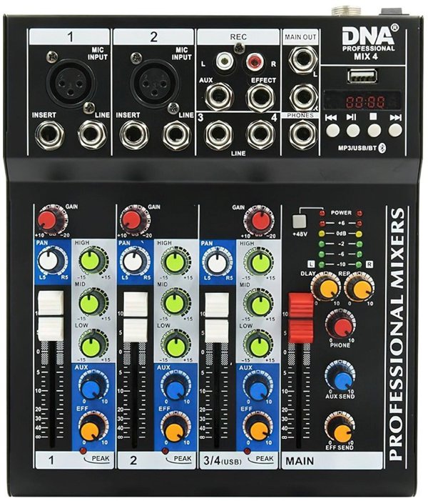 DNA Professional MIX 4 - αναλογικός μίκτης ήχου