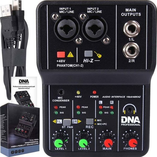 DNA DNA MIX 2 μίκτης 2 καναλιών phantom διεπαφή USB