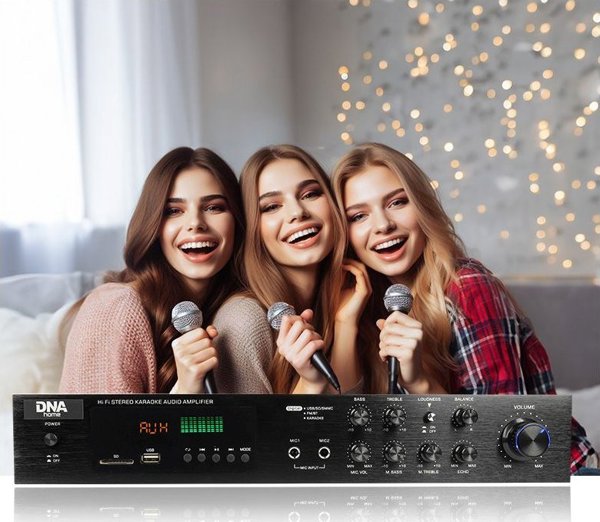 DNA DNA AMPLI 5.0 wzmacniacz dzwieku stereo HiFi Bluetooth USB SD FM AUX pilot