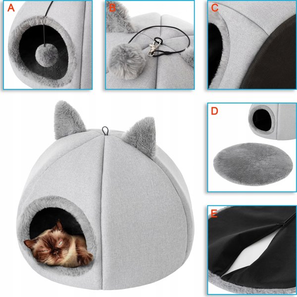 DOGGY R2 KITTY HEAD ASH GREY