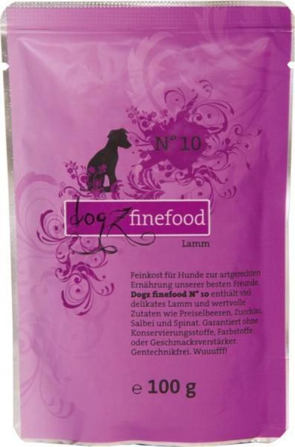 Dogz Finefood N.10 Αρνίσιο σακουλάκι 100g