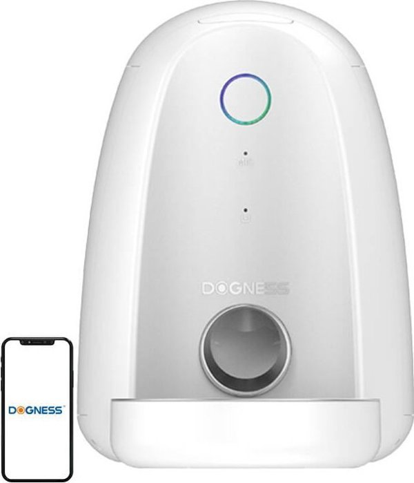Dogness Έξυπνος διανομέας τροφής με πλαστικό μπολ WIFI mini Dogness (λευκό)