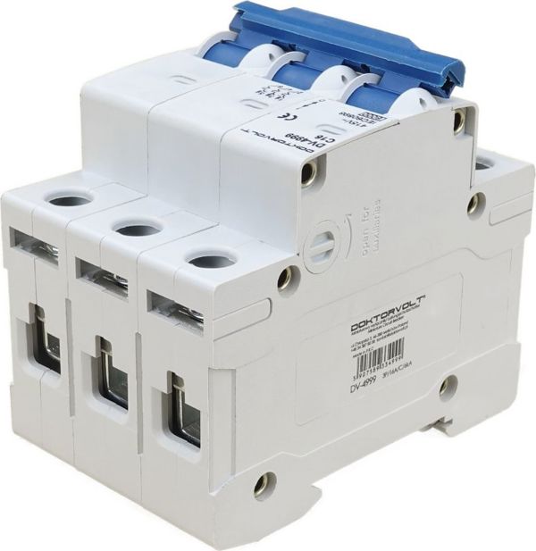 Doktorvolt Αυτόματος Διακόπτης Υπερφόρτωσης 3P C16A 6kA Τύπος S Doktovolt 4999