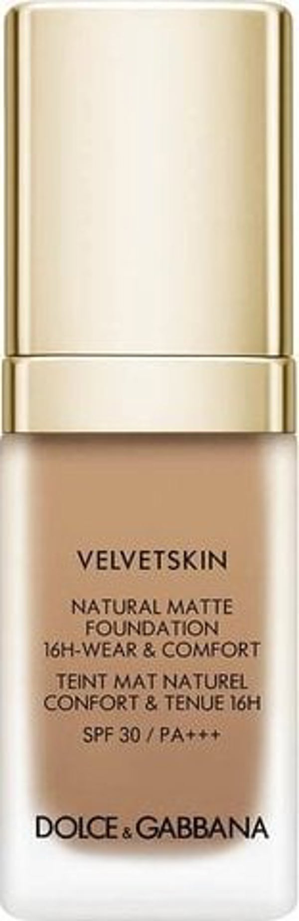 Dolce & Gabbana Velvet Skin Foundation, Ματ Υγρό Ίδρυμα, SPF 30, Απόχρωση 390, 30ml