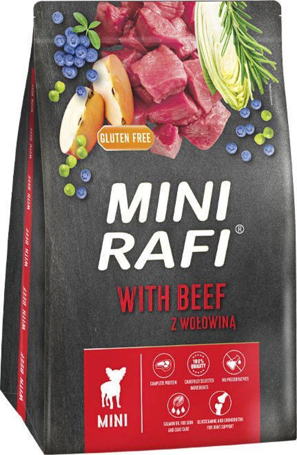 Dolina Noteci Rafi Mini Ξηρά Τροφή Σκύλου με Βοδινό 3kg