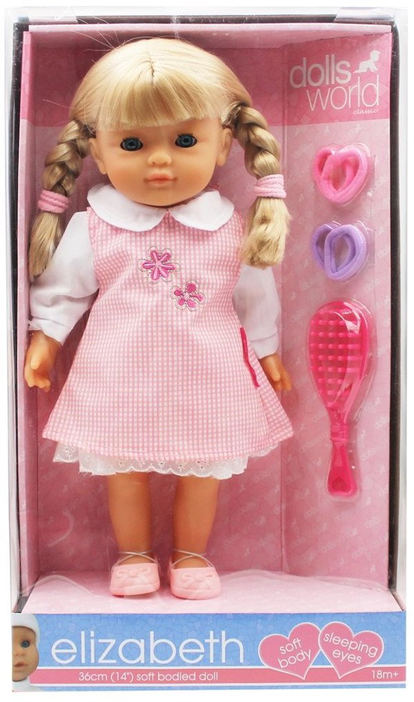 κούκλα DOLLSWORLD Elizabeth, 36 cm