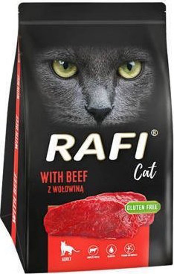 Dolina Noteci Rafi Cat ξηρή τροφή για γάτες με βοδινό 1.5 kg
