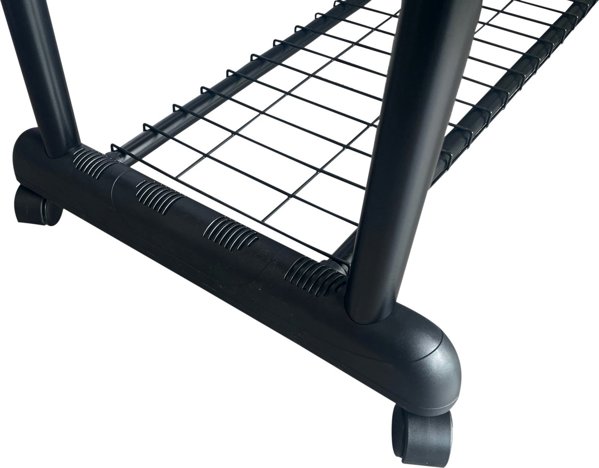 Κρεμάστρα ρούχων Domoletti EP8608, 93.5 - 168 cm, μαύρο