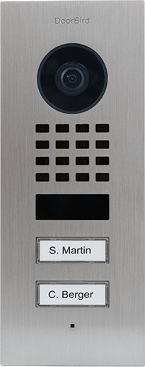 DoorBird DoorBird D1102V IP Βιντεοθυροτηλέφωνο V4A Ανοξείδωτο 2 Κουμπιά Κλήσης Εντοιχισμένο