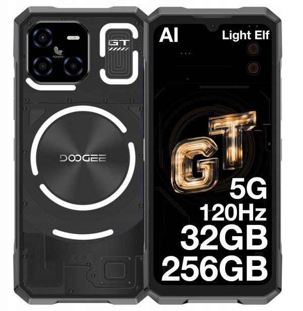 DOOGEE Blade GT τηλέφωνο, 256/12 GB, μαύρο