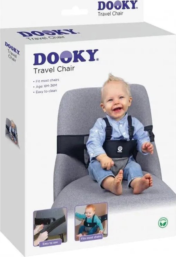Καρεκλάκι ταξιδιού DOOKY, γκρι μελανζέ, 6-36μ+, 5628050