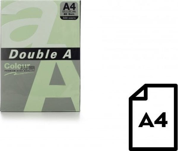 Χαρτί Double A Χρώματος Double A, 80g, A4, 500 φύλλα, Lagoon